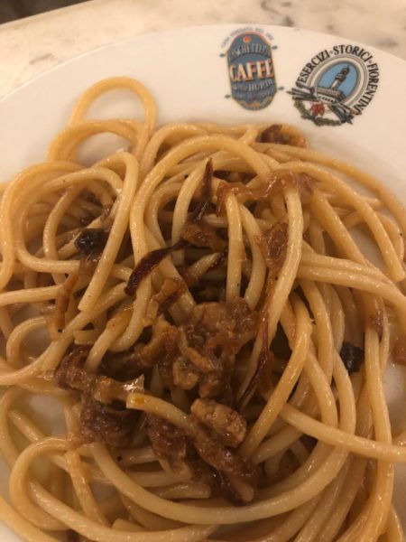 Spaghettone del Fabbri guanciale Zafferano e pecorino di fossa paolo gori per kracher