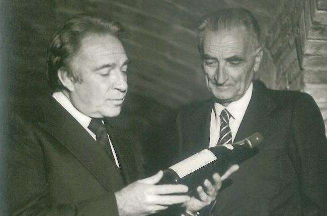 Ugo Tognazzi e Giorgio Lungarotti