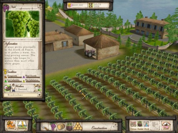 Wine Tycoon - schermata del gioco