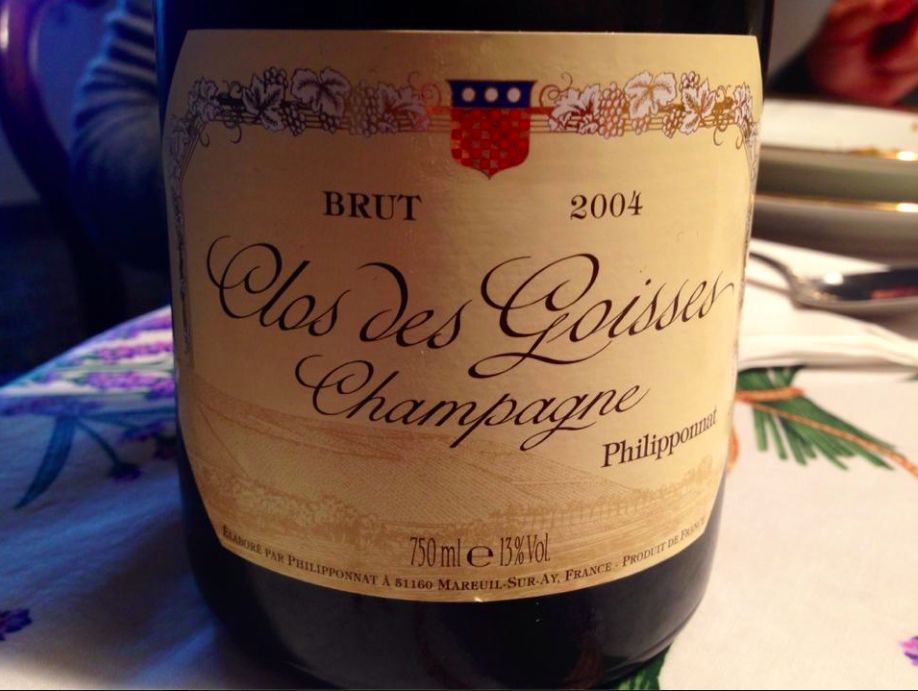 Clos des Goisses 2004 Philipponnat. Uno Champagne molto top spiegato nei dettagli a Dario Bressanini