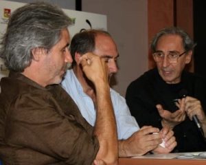 Salvo Foti sx, a ds Franco Battiato, Milo 2008