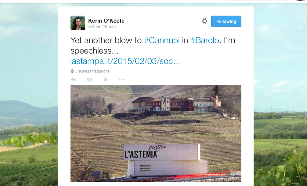 L’astemia pentita. È polemica per la nuova cantina ai Cannubi di Barolo