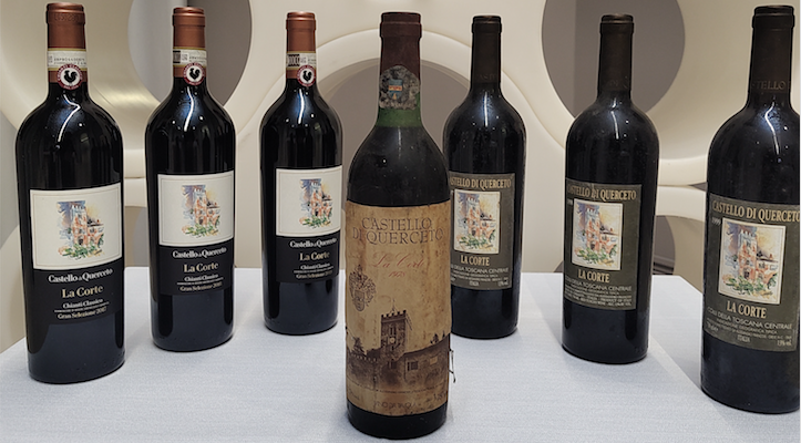 Castello di Querceto | 125 anni di storia del Chianti Classico con La Corte in verticale (fino al 1978)