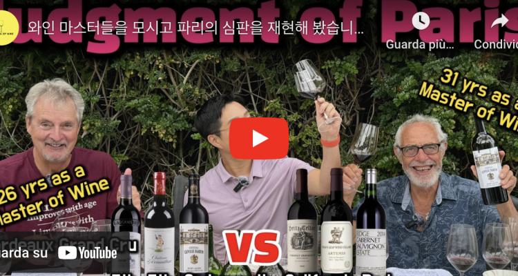 The Judgment of Paris <i>remake</i> con due Master of Wine (in salsa coreana per gli amanti del genere)