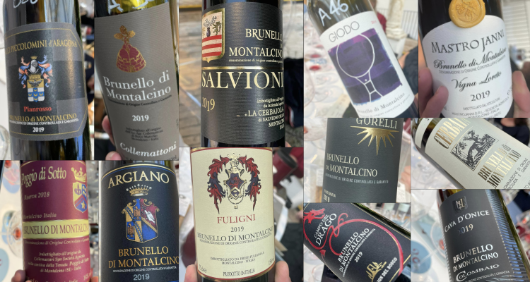 Brunello di Montalcino 2019 | La lenzuolata da Benvenuto Brunello contiene 3 vini da 100 punti